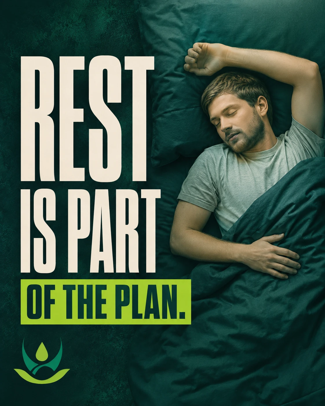 Rest and recovery wellness social carousel, slide 1 of 5