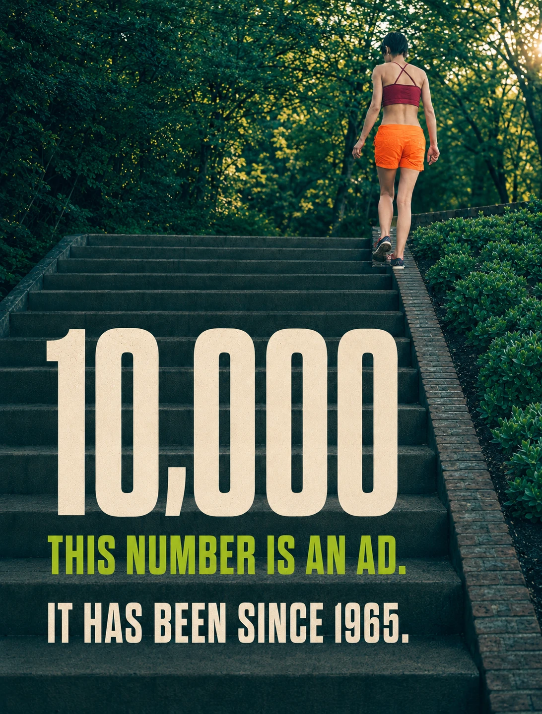 10,000 steps history and health explainer carousel, slide 1 of 6